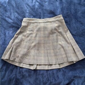 Aritzia Sunday Best Plaid Pleated A-Line Skirt
